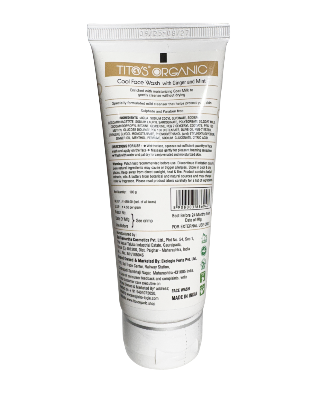 Goat Milk Cool Face Wash