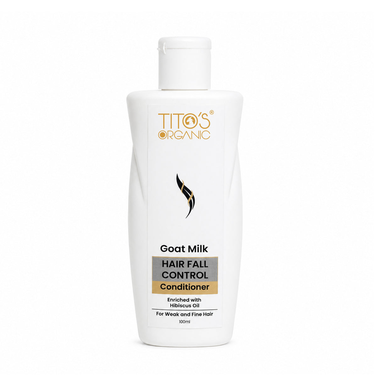 Tito's Organic Goat Milk Hair Fall Control Conditioner 100ml front view