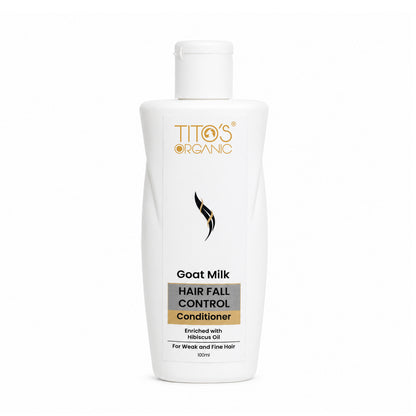 Tito's Organic Goat Milk Hair Fall Control Conditioner 100ml front view