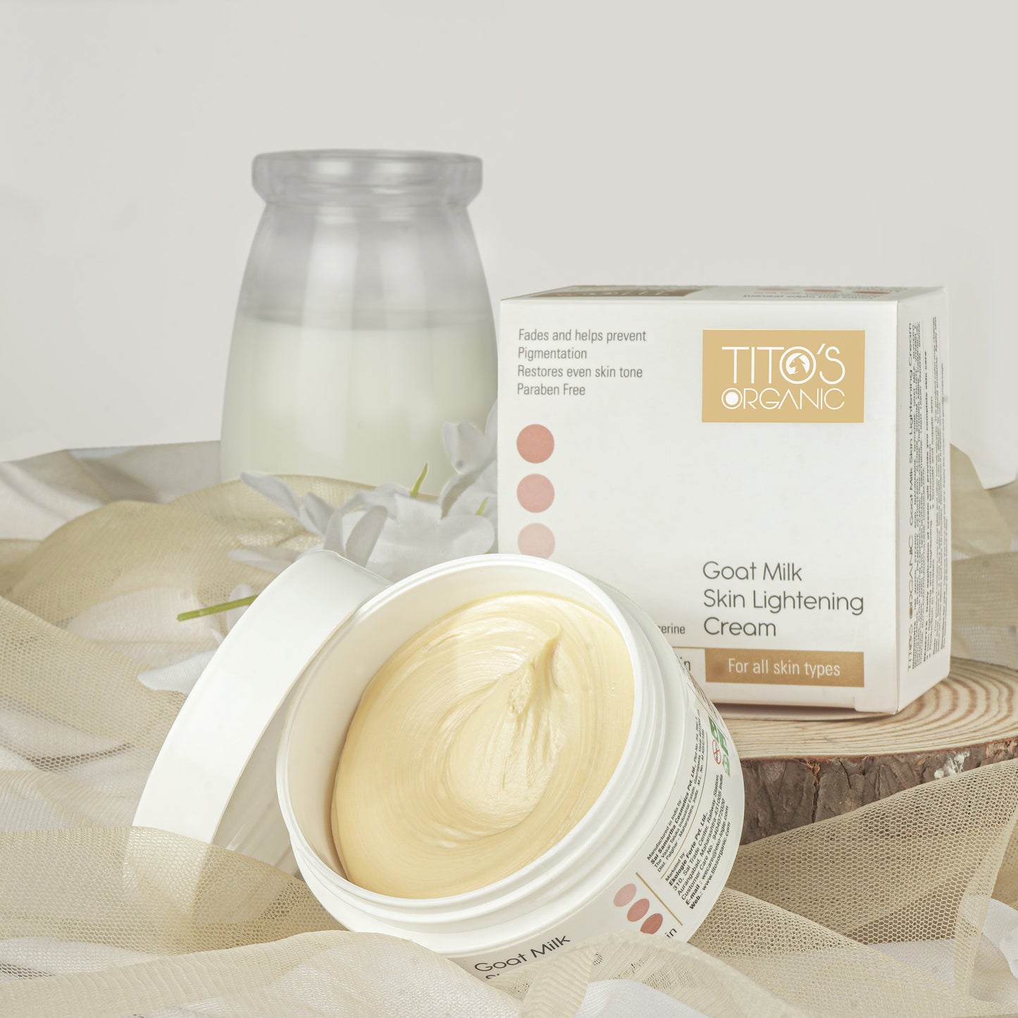 Goat Milk Skin Lightening Cream for Dark Spots 
