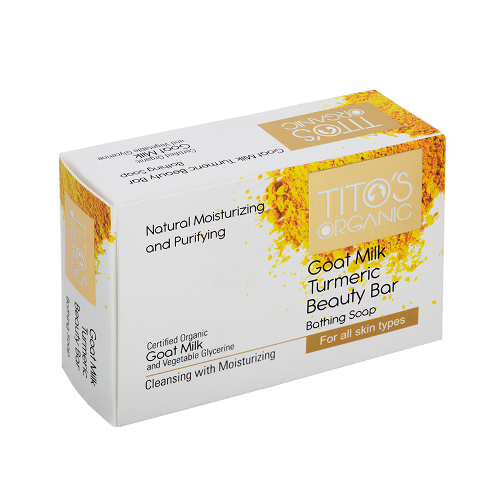 Tito’s Goat Milk Turmeric Beauty Bar for Brightening & Hydration