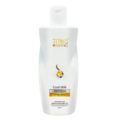 Tito's Organic Goat Milk Protein Shampoo Bottle