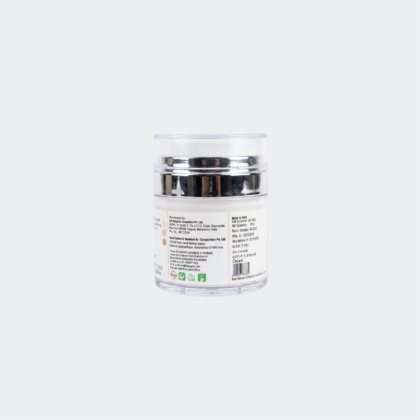 Titos Organic Goat Milk Skin Lightening Cream Back View 2