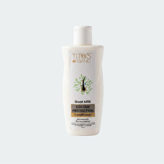 Tito’s Organic Goat Milk Colour Protection Conditioner 100ml enriched with murraya koenigii for chemically treated hair