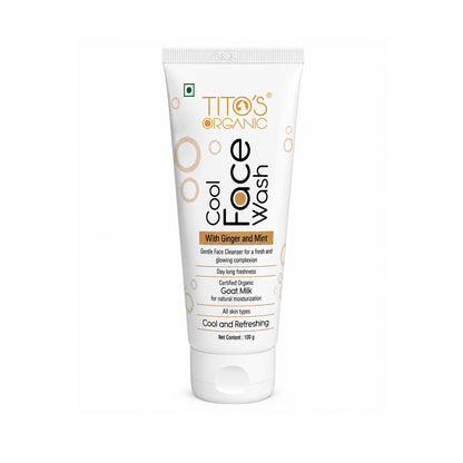 Tito's Organic Goat Milk Cool Face Wash 100g front view