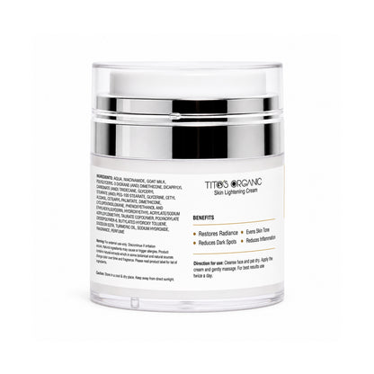 Tito's Organic Goat Milk Skin Lightening Cream 50g side view